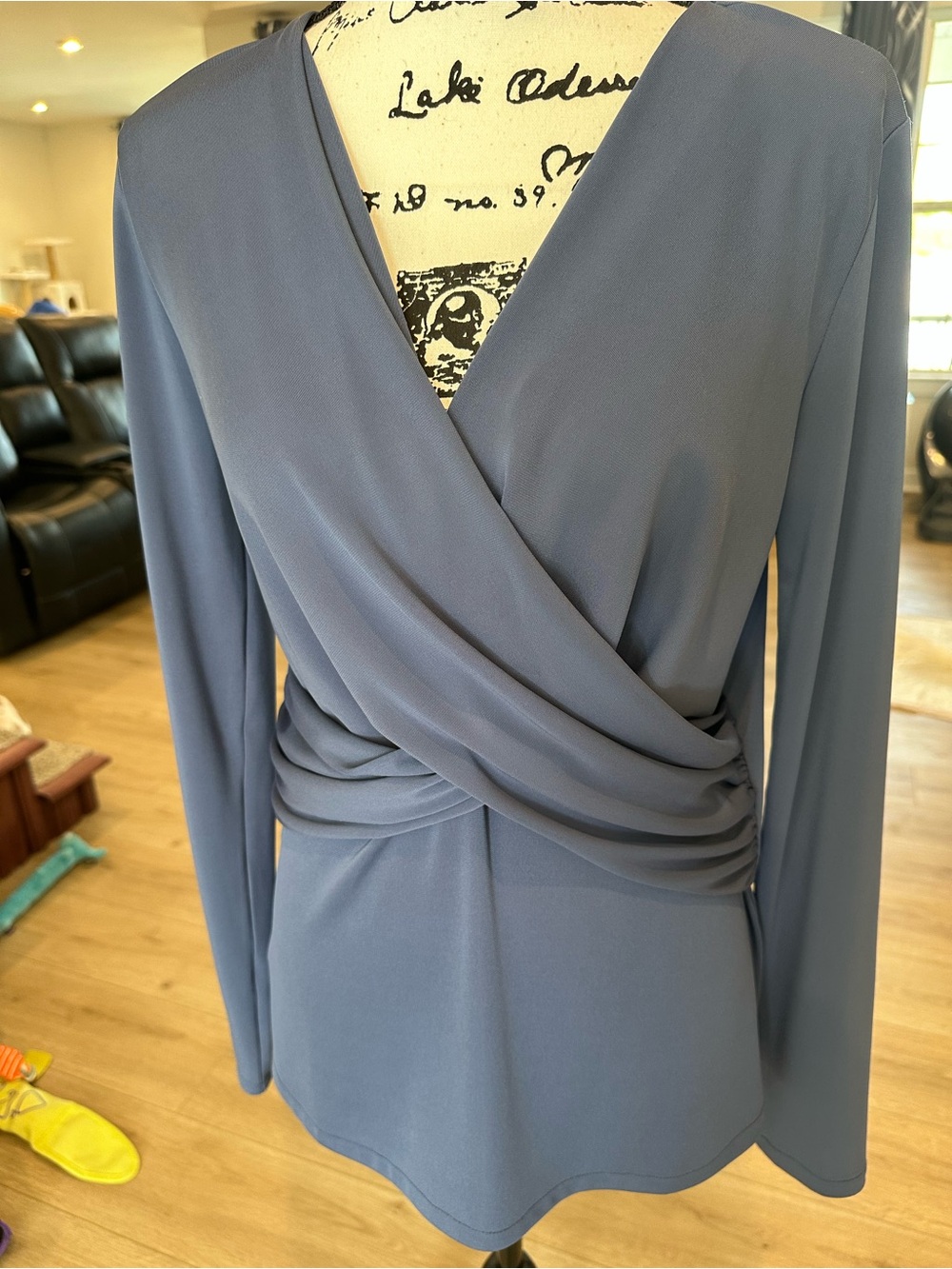Ann Taylor Slate Blue Blouse